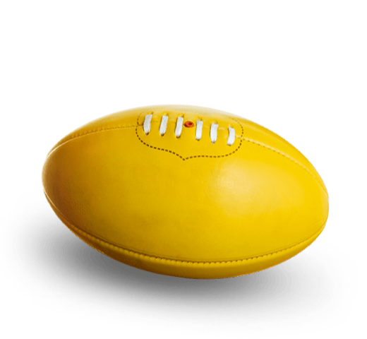 A yellow football